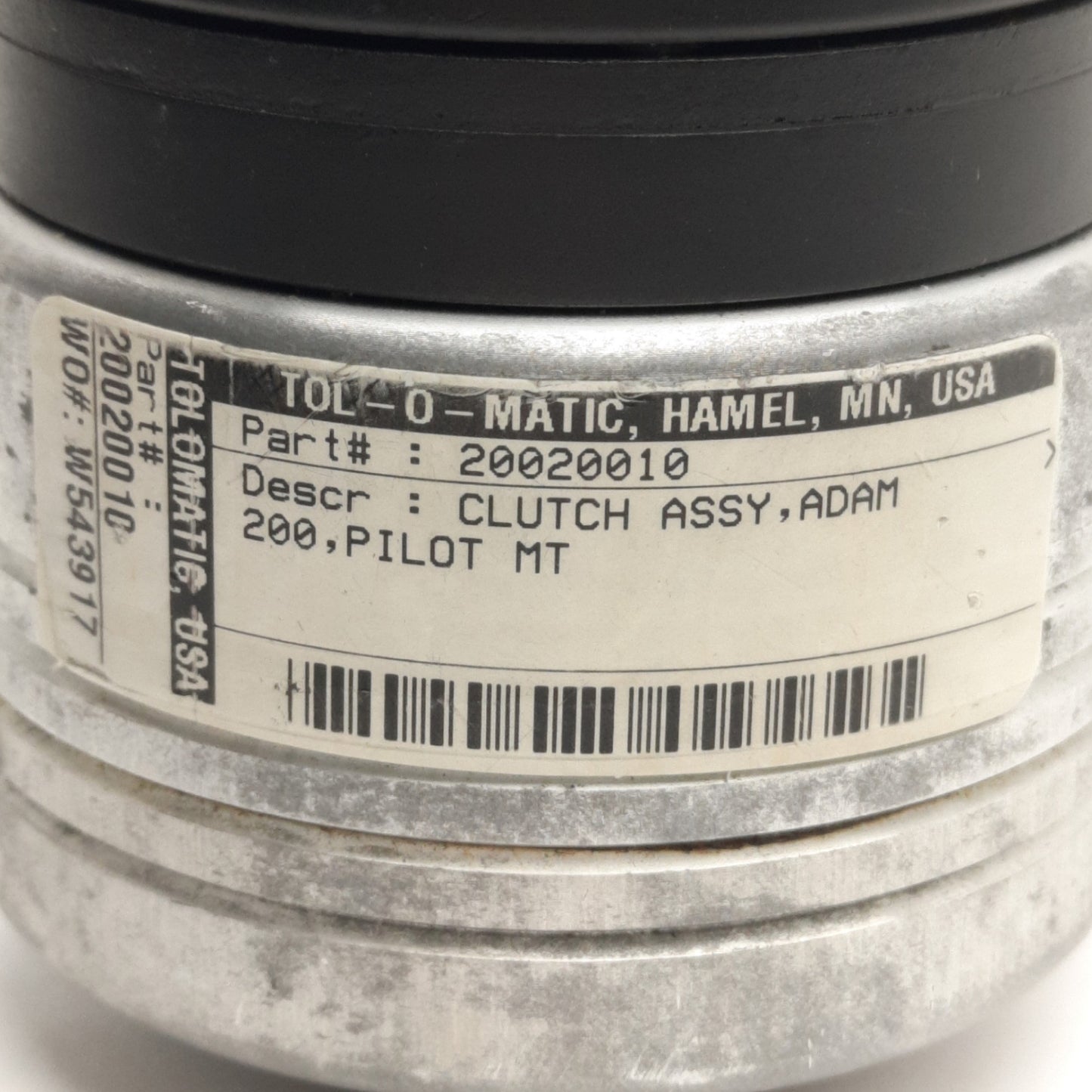 Used Tolomatic 20020010 Adam 200 Clutch Assembly, 5/8" Bore w/ Keyway, 1/8" NPT