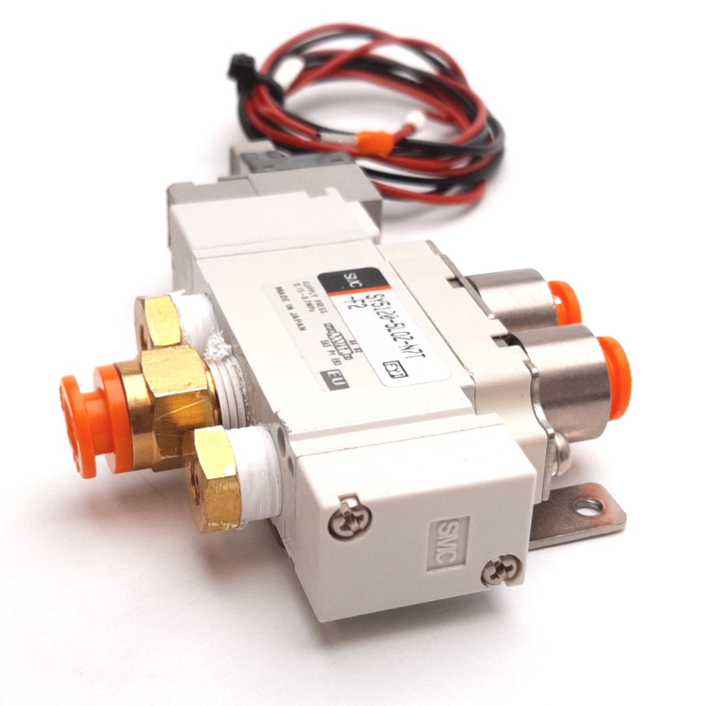 Used SMC SY5120-5LOZ-N7T-F2 Solenoid Valve, 2-Position 5-Port, 0.15-0.7MPa, 24VDC