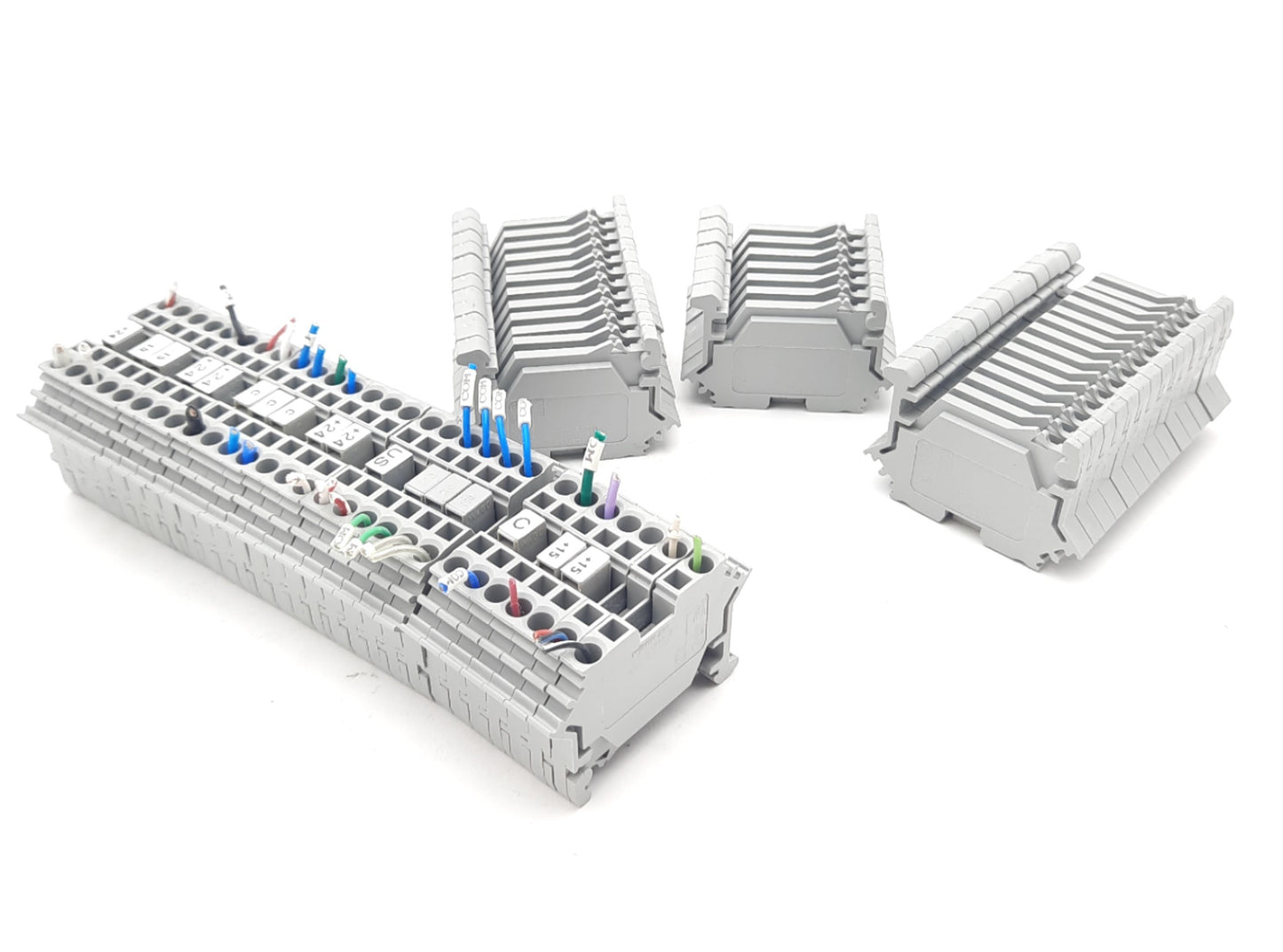 Used Lot of 60 Wago 280 IEC 60947-7-1 Terminal Blocks 800V 2,5mm², 28-12 AWG