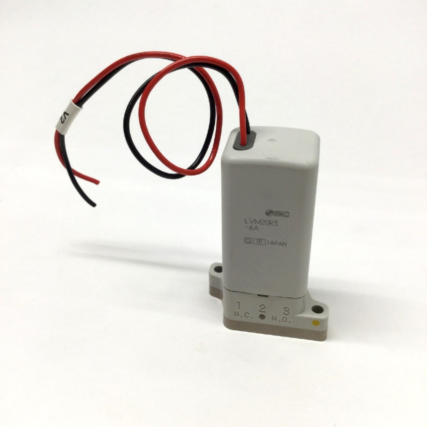 Used SMC LVM20R3-6A Chemical Solenoid Valve, Base Mount, 2-Port NC, 12VDC Coil