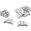 Used Lot of 15 Phoenix Contact Type E/NS 35 N Terminal End Clamps, DIN Rail Mount