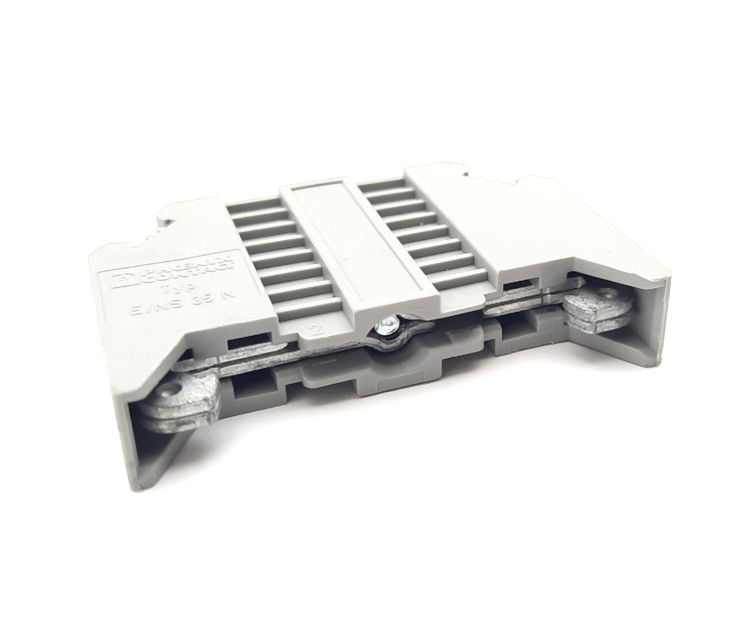Used Lot of 15 Phoenix Contact Type E/NS 35 N Terminal End Clamps, DIN Rail Mount