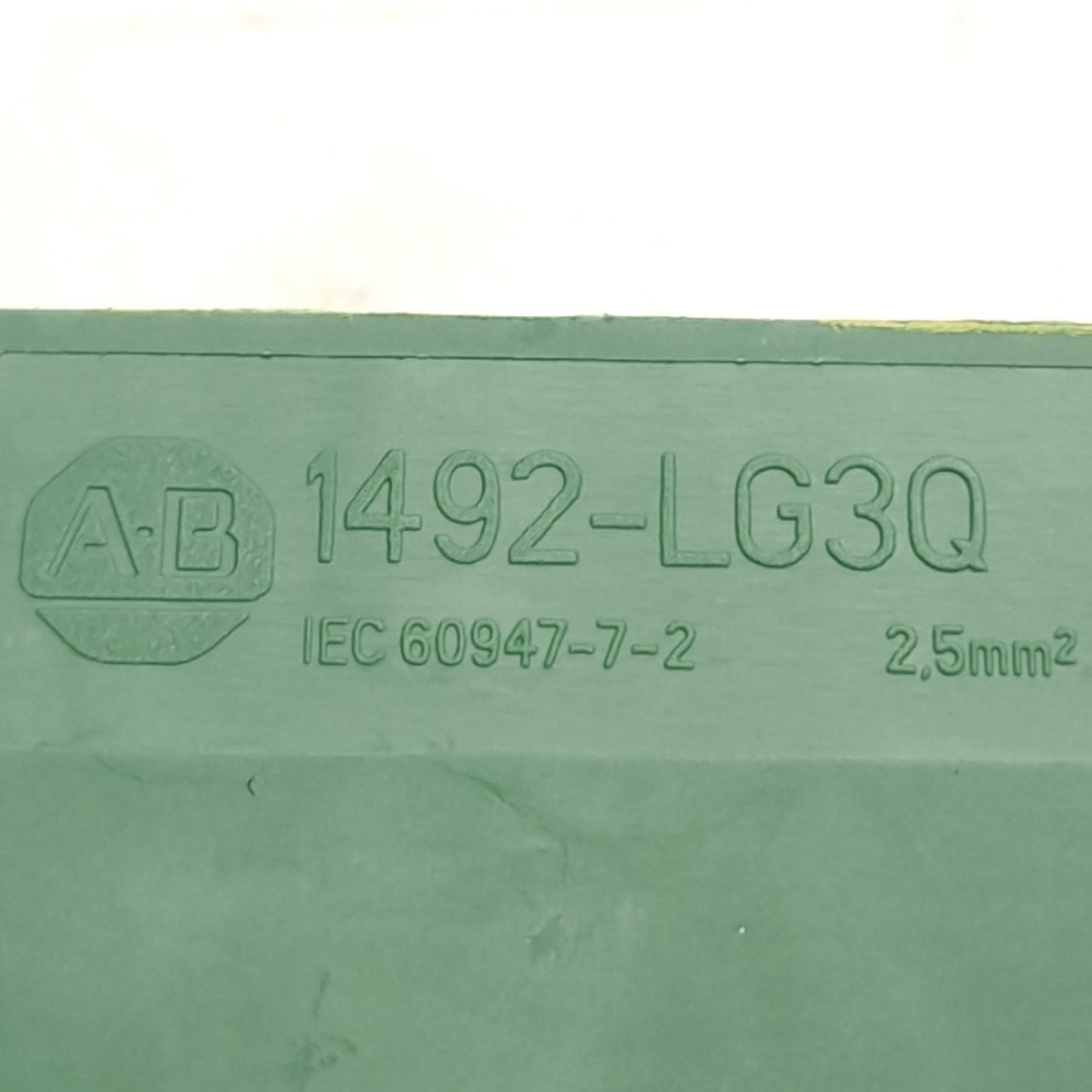 Used Lot of 10 Allen Bradley 1492-LG3Q Ground Terminal Block w/ Covers, 30-12AWG