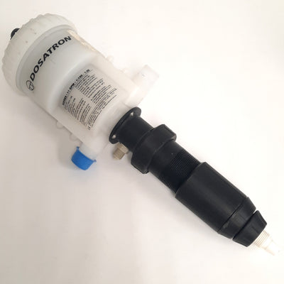 Used Dosatron D25RE5 PVDF Dosing Pump, 1/3pt/min-11GPM, 1:100-1:20, 4.3-85psi, 104°F