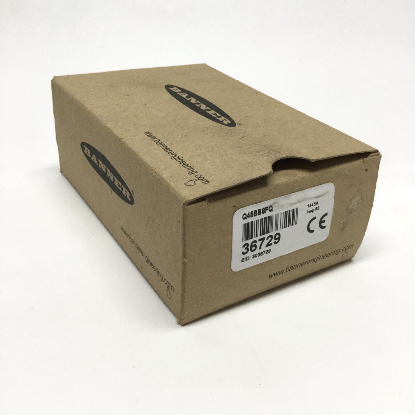 New Banner Q45BB6FQ Rugged IR Fiber Optic Amplifier, 10-30VDC, NPN/PNP, 4-Pin 7/8"