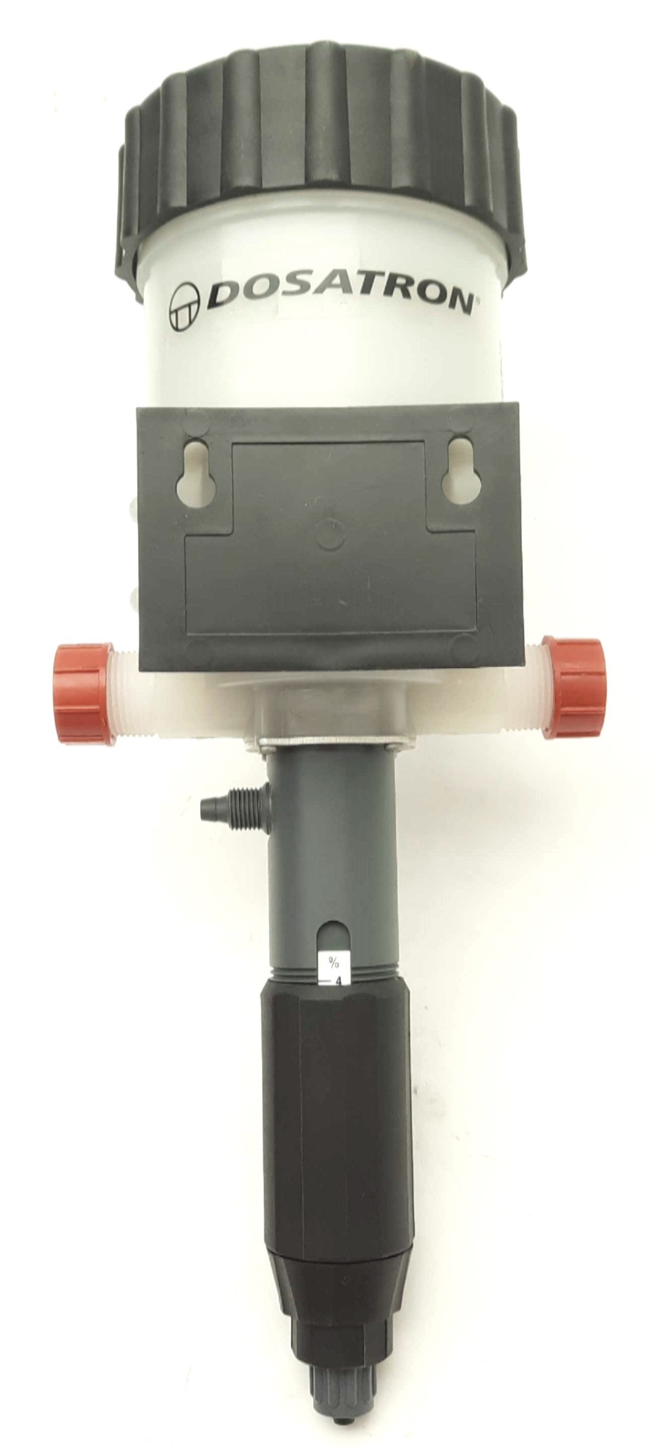 New – Open box Dosatron D400REIE PVDF Dosing Pump, 0.04 to 6.6GPM, 1:200-1:25, 0.5-5bar, 104°F