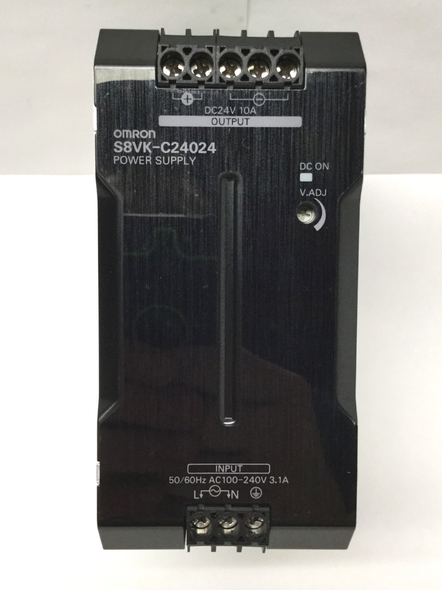 New – Open box Omron S8VK-C24024 DIN Mount Power Supply 100-240VAC In, 24VDC 10A Out 240W