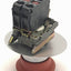 Used Red Emergency Stop Push Button Switch with Two ZBE-102 Contact Blocks, 120v, 6A
