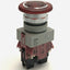 Used Idec AVLW49902D-R-24V Red LED Pushbutton, 24V AC/DC, 2NC 10A Contact Block