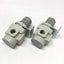 Used Lot of 2 SMC AR30K-N03-Z-B Regulator w/ Backflow Function, 7-125psi, 3/8" NPT