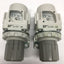 Used Lot of 2 SMC AR30K-N03-Z-B Regulator w/ Backflow Function, 7-125psi, 3/8" NPT