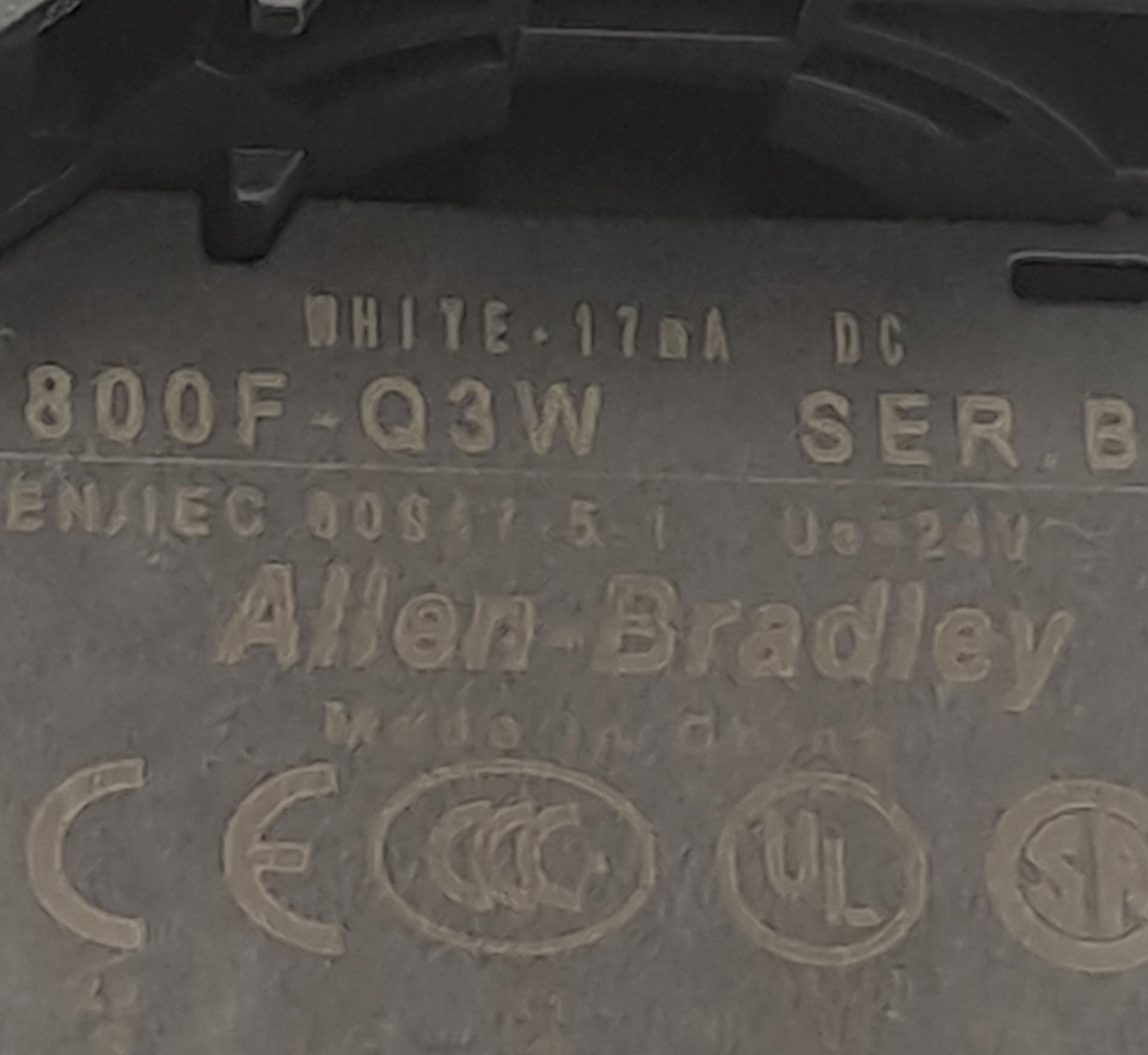 Used Allen Bradley 800FP-LE6 Illuminated Blue Pushbutton, w/ N.O. Contact, 22mm