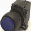Used Allen Bradley 800FP-LE6 Illuminated Blue Pushbutton, w/ N.O. Contact, 22mm