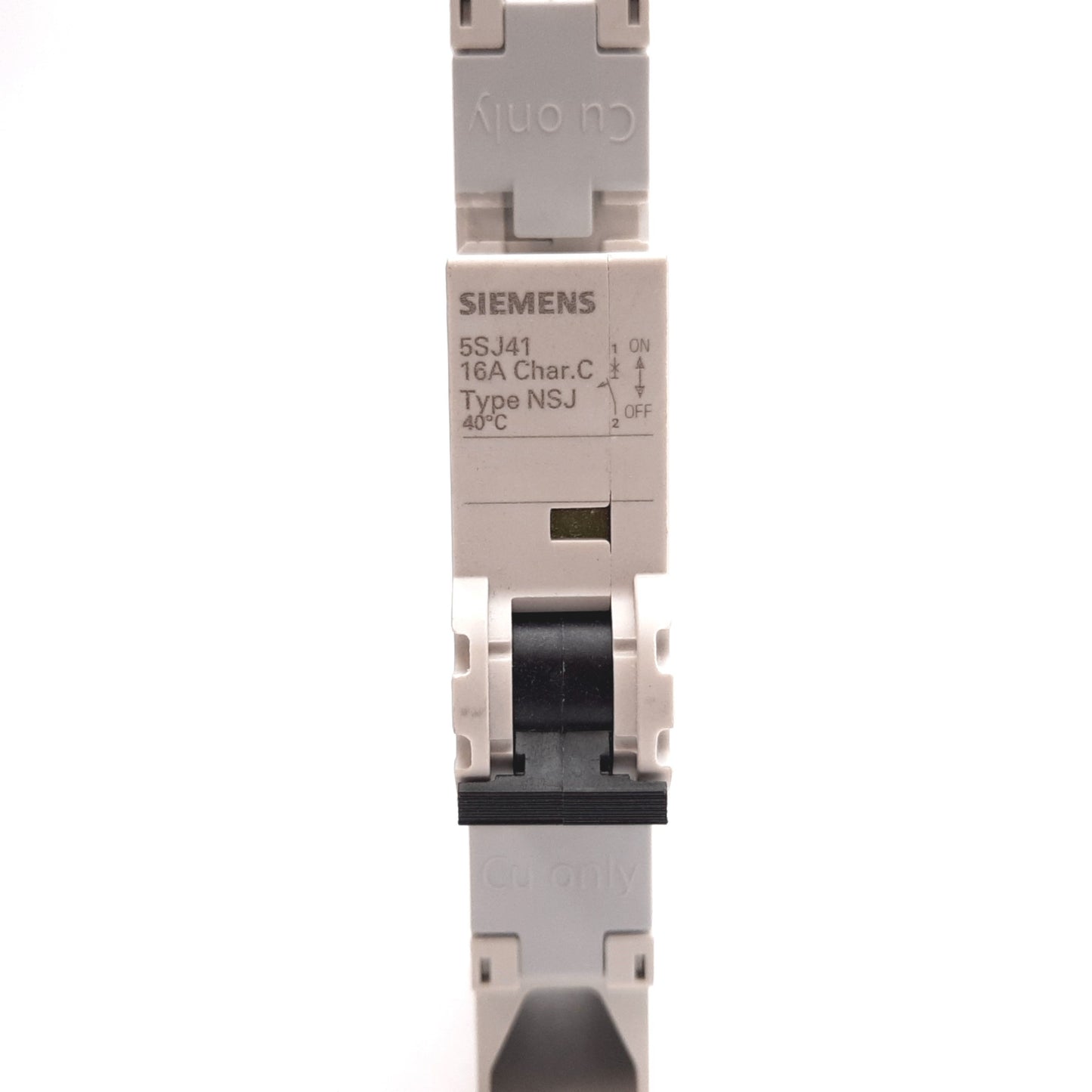 Used Siemens 5SJ4116-7HG42 Circuit Breaker, 1-Pole, C-Curve, Rating: 16A 230VAC