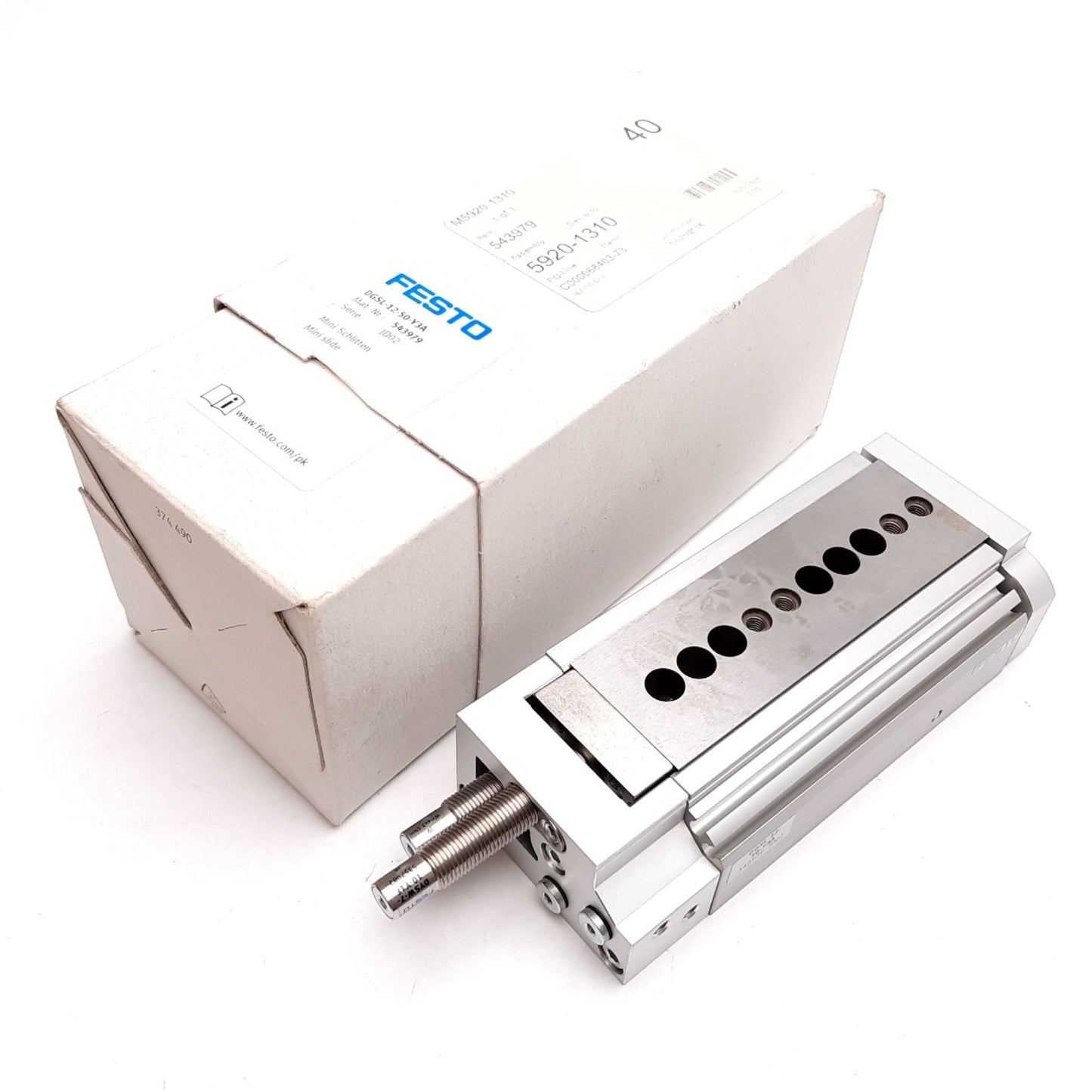 New Festo DGSL-12-50-Y3A Mini Slide, Bore: 16mm, Stroke: 50mm, 0.1-0.8MPa, M5x0.8