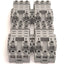 Used Lot of 4 Idec SH3B-05C Relay Socket, 11-Position, DIN Mount, 300V, 10A