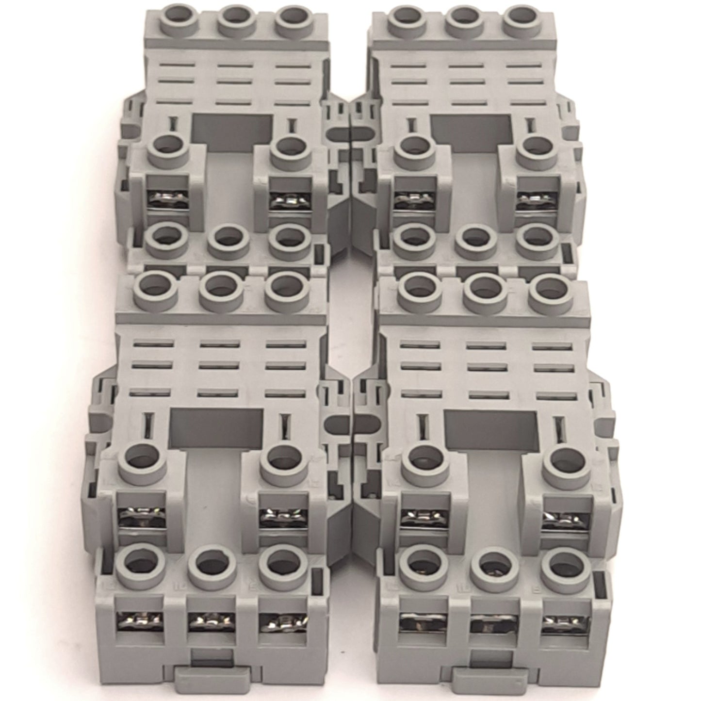 Used Lot of 4 Idec SH3B-05C Relay Socket, 11-Position, DIN Mount, 300V, 10A