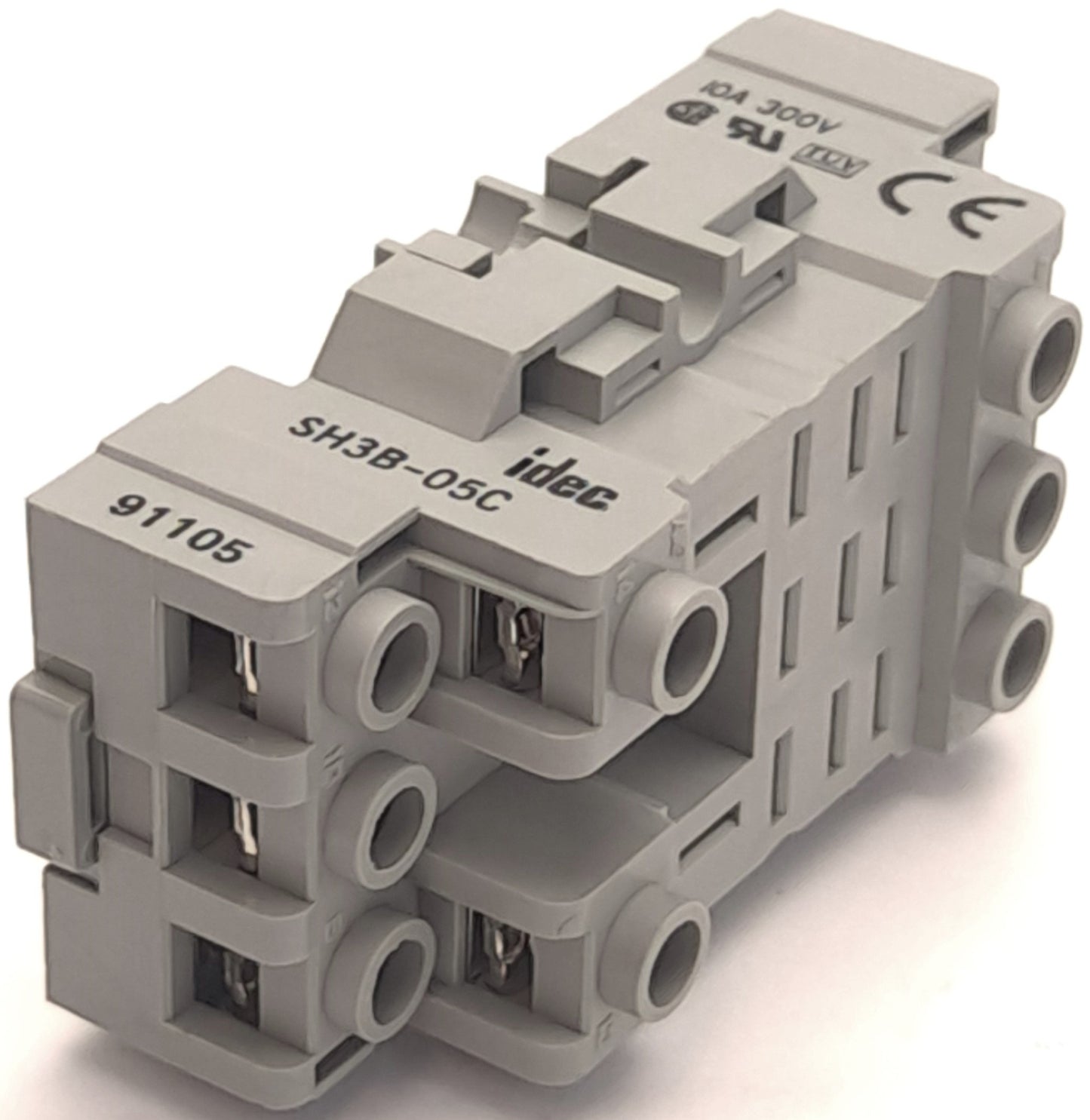 Used Lot of 4 Idec SH3B-05C Relay Socket, 11-Position, DIN Mount, 300V, 10A