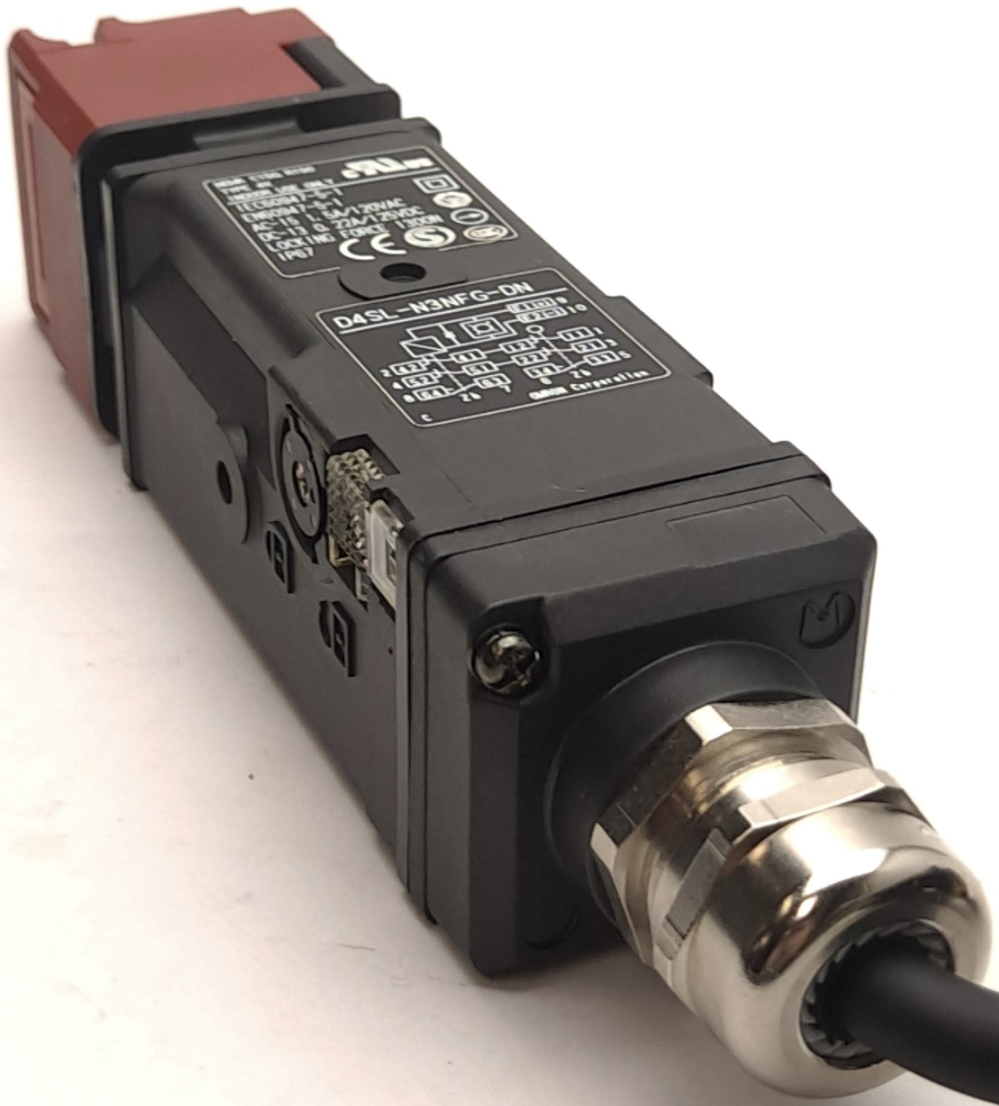 Used Omron D4SL-N2HFG-DN Guard Lock Safety-Door Switch 24VDC Solenoid Lock, 5 Contact
