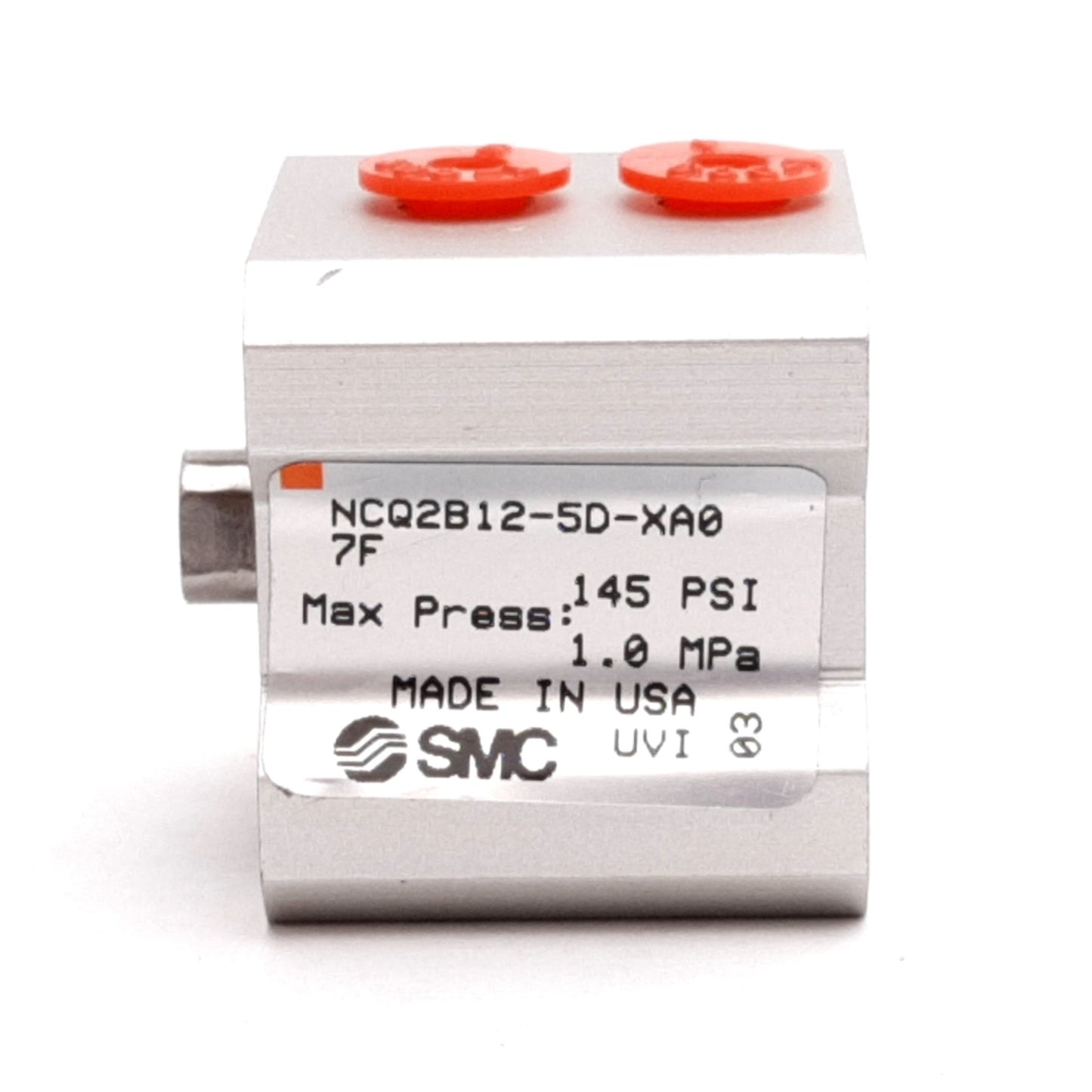 New SMC NCQ2B12-5D-XA07F Compact Cylinder, Bore: 12mm, Stroke: 5mm, 1.0MPa, M5x0.8