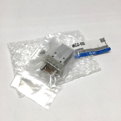 New SMC MHZJ2-10SS Parallel 2-Finger Air Gripper w/Dust Cover, 10mm Bore, 4mm Stroke