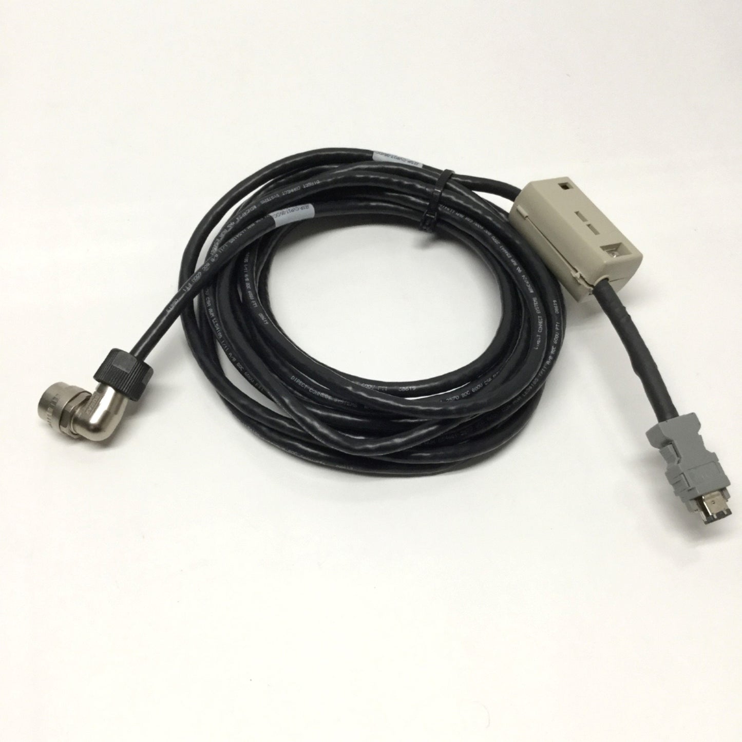 Used Yaskawa JZSP-CVP27-05 Servopack Absolute Encoder Flex Cable w/Battery Case, 5m