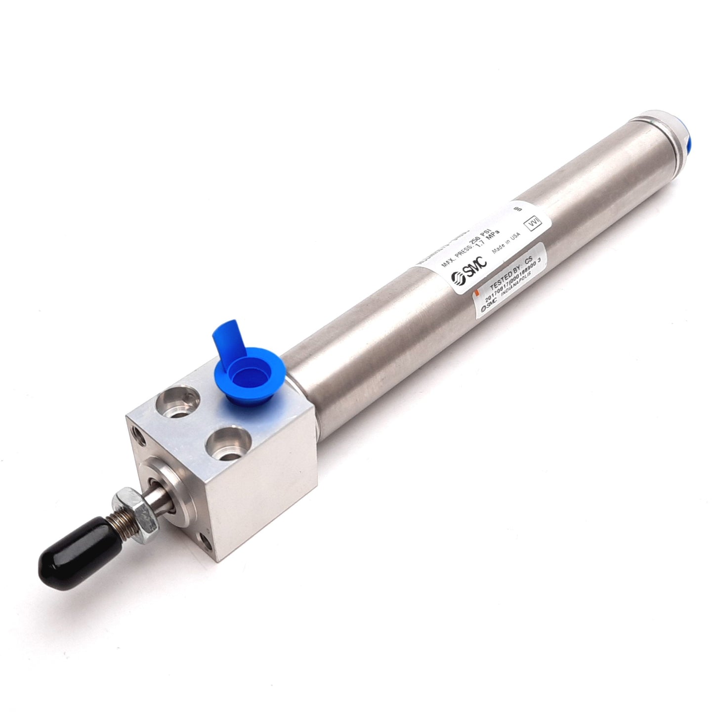 New SMC NCDMR075-0400C Pneumatic Cylinder, Bore: 3/4", Stroke: 4", 250psi, 1/8" NPT