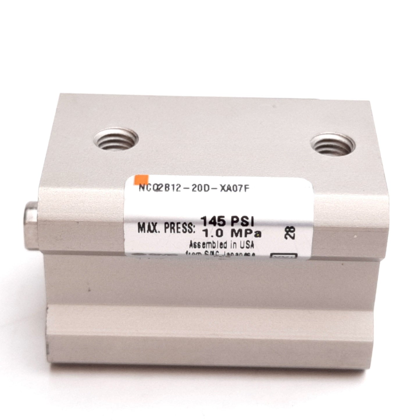 New SMC NCQ2B12-20D-XA07F Compact Cylinder, Bore: 12mm, Stroke: 20mm, 1.0MPa, M5x0.8