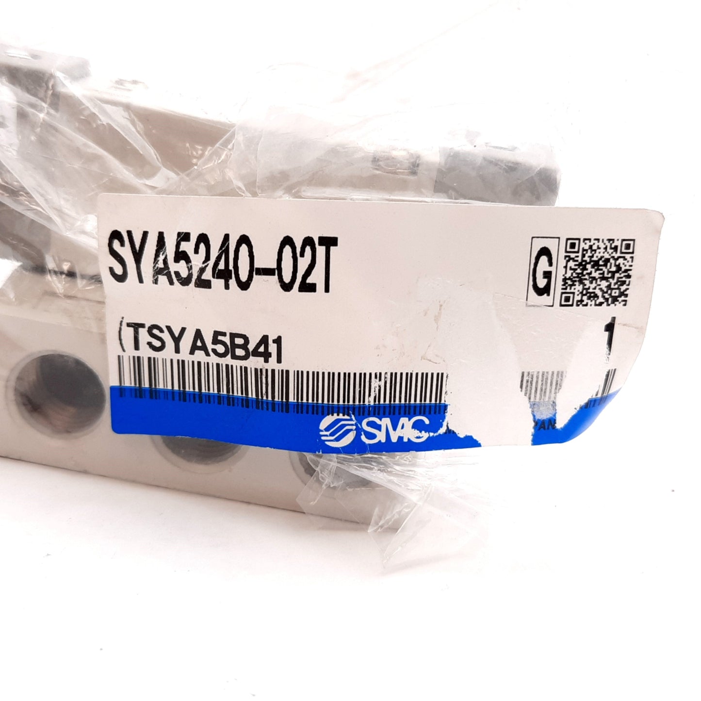 New SMC SYA5240-02T Air Pilot Valve, 2-Position 5-Port, -100kPa to 0.7MPa, 1/4" NPT