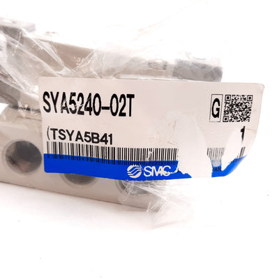New SMC SYA5240-02T Air Pilot Valve, 2-Position 5-Port, -100kPa to 0.7MPa, 1/4" NPT