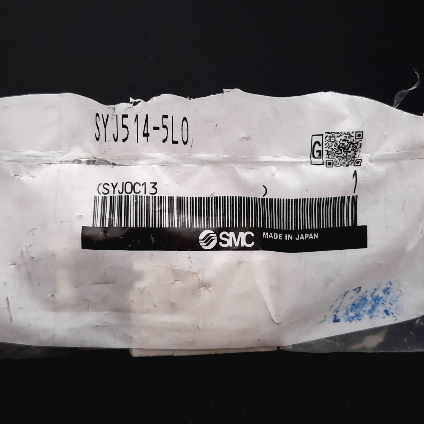 New SMC SYJ514-5LOZ Solenoid Valve, 2-Position 3-Port, 24VDC, 0.15-0.7MPa