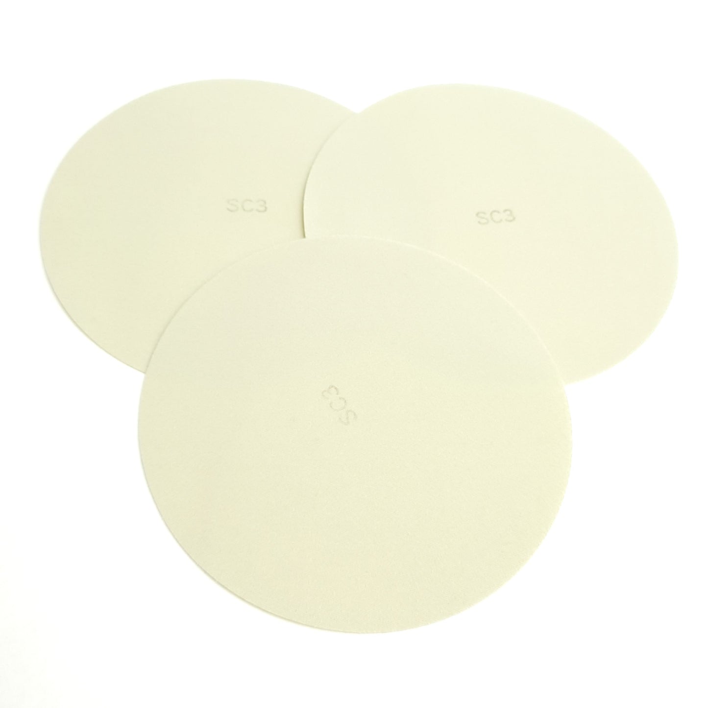New – Open box Lot of 3 Angstrom SC3PWBH502P50 Lapping Disc Grade: 3µm, 5" Diameter, PSA Backed