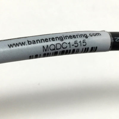 New – Open box Banner MQDC1-515 Single-Ended Sensor Cable Cord, M12 5-Pin Quick Disconnect, 5m