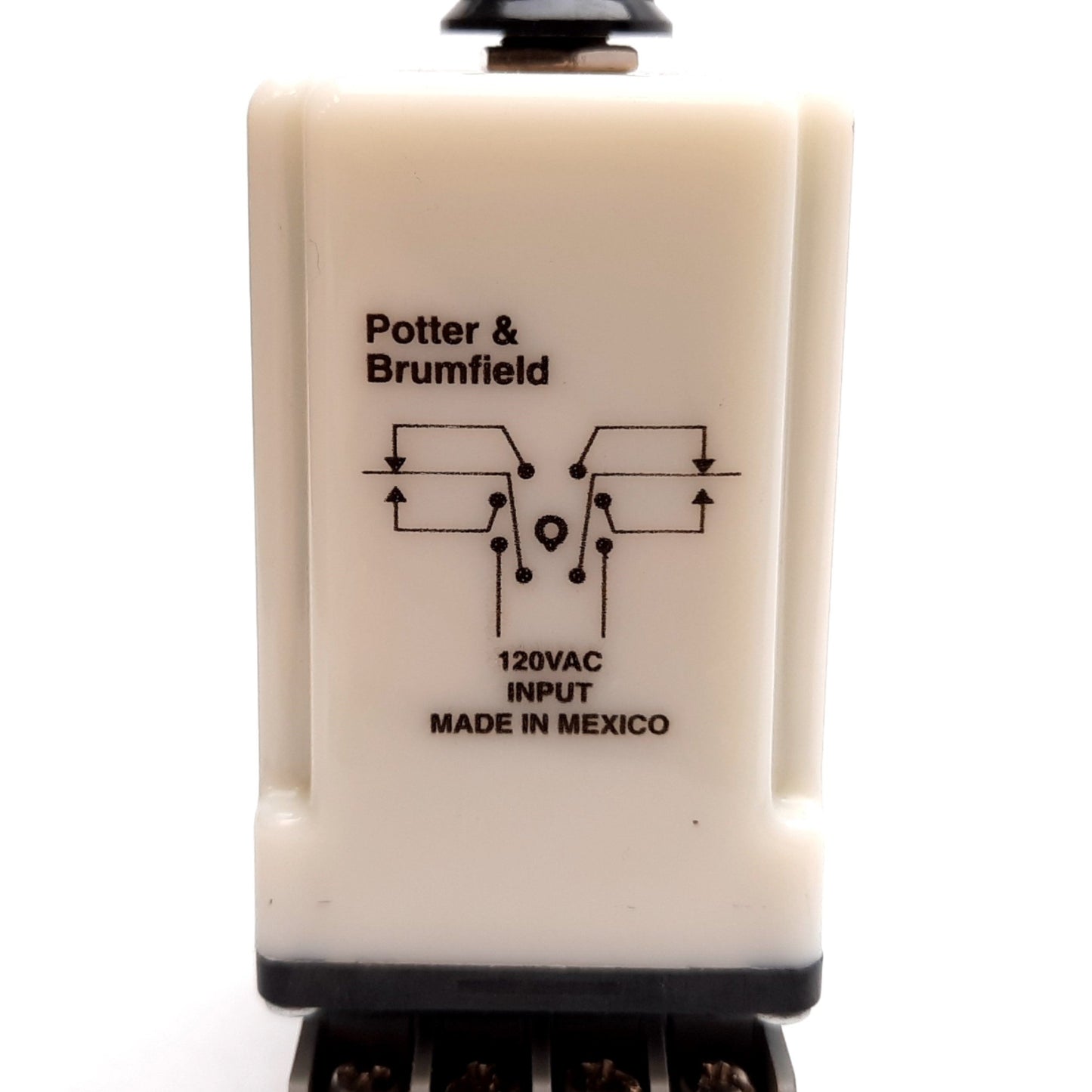 Used Potter & Brumfield CKB-38-70010 Time Delay Relay, DPDT, 0.1-10sec, Input: 120VAC