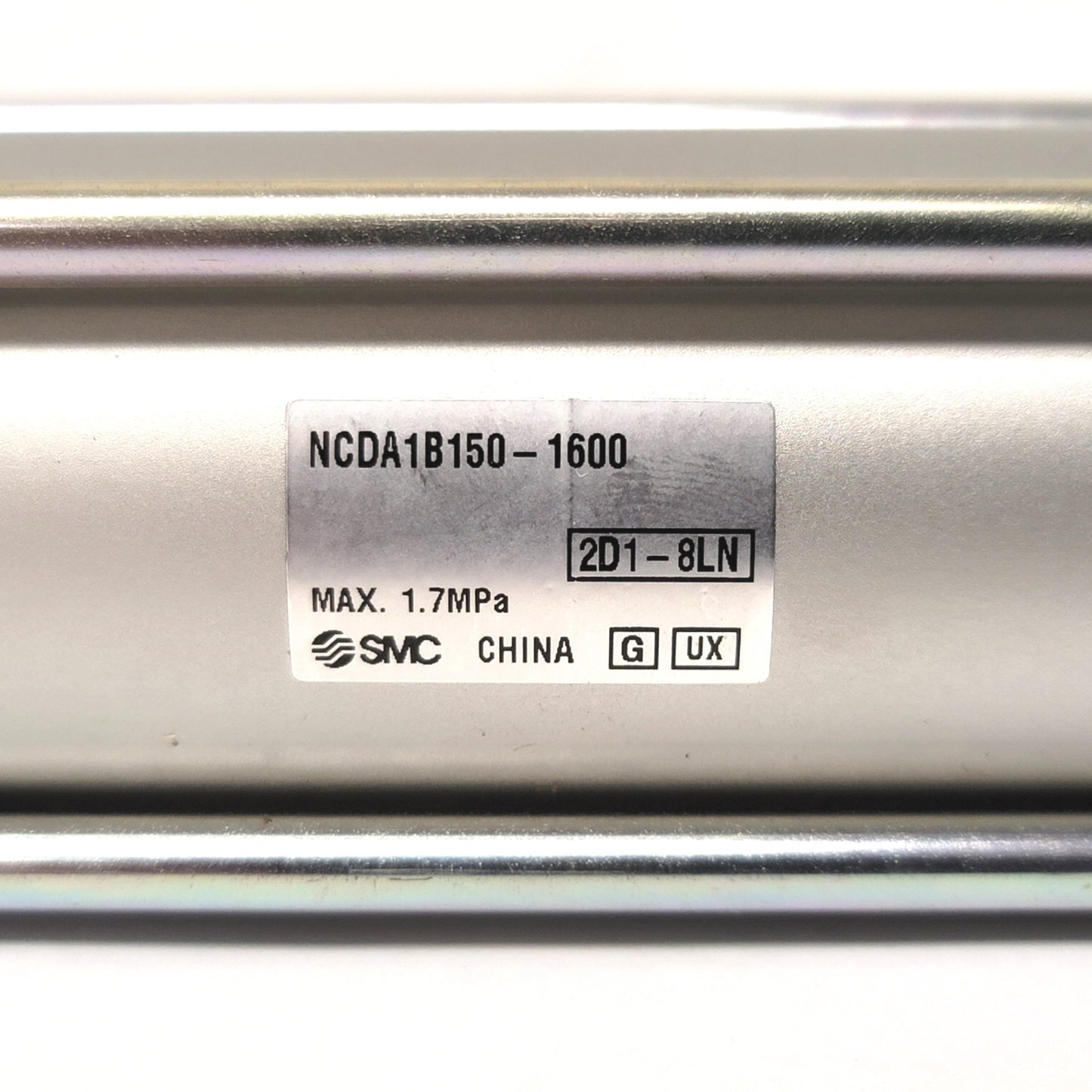 New SMC NCDA1B150-1600 Double Acting Cylinder 1.5" Bore, 16" Stroke, 3/8"NPT, 250PSI