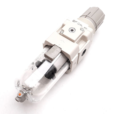 New SMC AW30-N02C-Z-B Filter/Regulator, Supply: 150psi, Set: 7-125psi, 1/4" NPT