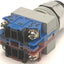 Used Idec ASW0213 Key Selector Switch w/ Contact Blocks, 1NC 1NO Contact, 600V, 10A