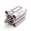 Used SMC CQSB20-25DM Compact Cylinder, Bore: 20mm, Stroke: 25mm, 1.0MPa, M5x0.8