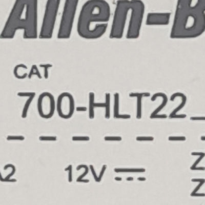 Used Allen Bradley 700-TBR224, 700-HLT22 Relay In Socket, DPDT, 24VDC Coil, 10A 24VDC