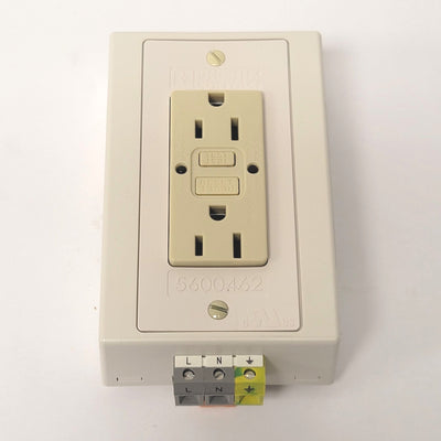 New Phoenix Contact EM-DUO/120/15/GFI 5600462 DIN Rail Mounted Power Outlet 120V 15A