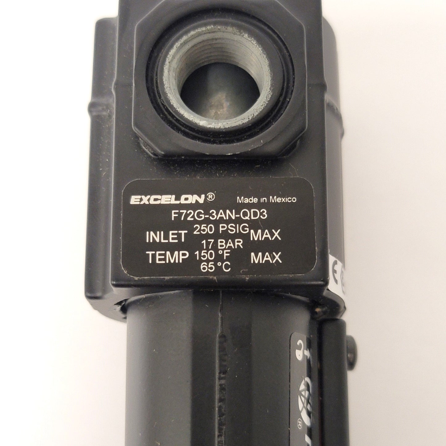 New Norgren F72G-3AN-QD3 General Purpose Pneumatic Filter 3/8"NPT, 40μm, 55CFM