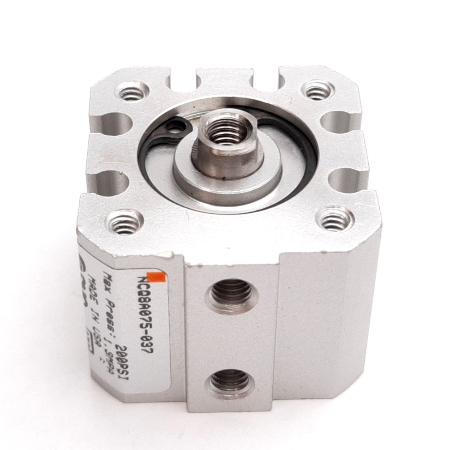 New SMC NCQ8A075-037 Compact Cylinder, Bore: 3/4", Stroke: 3/8", 200psi, 10-32