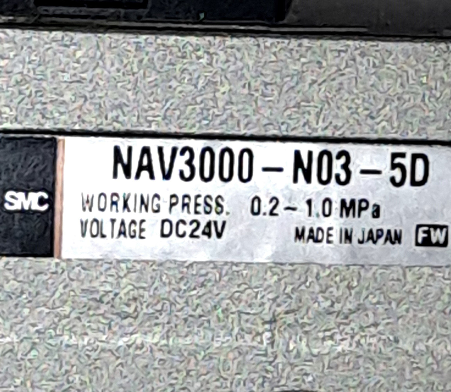 Used SMC NAW3000-N02 Filter, NAV3000-N03-5D Valve, NAR2000-N02 Regulator, 24VDC