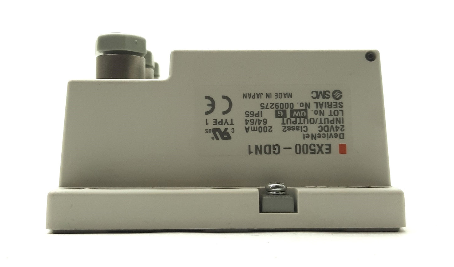 Used SMC EX500-GDN1 Valve/Sensor DeviceNet Serial Interface/Gateway, 64x I/O, 24VDC