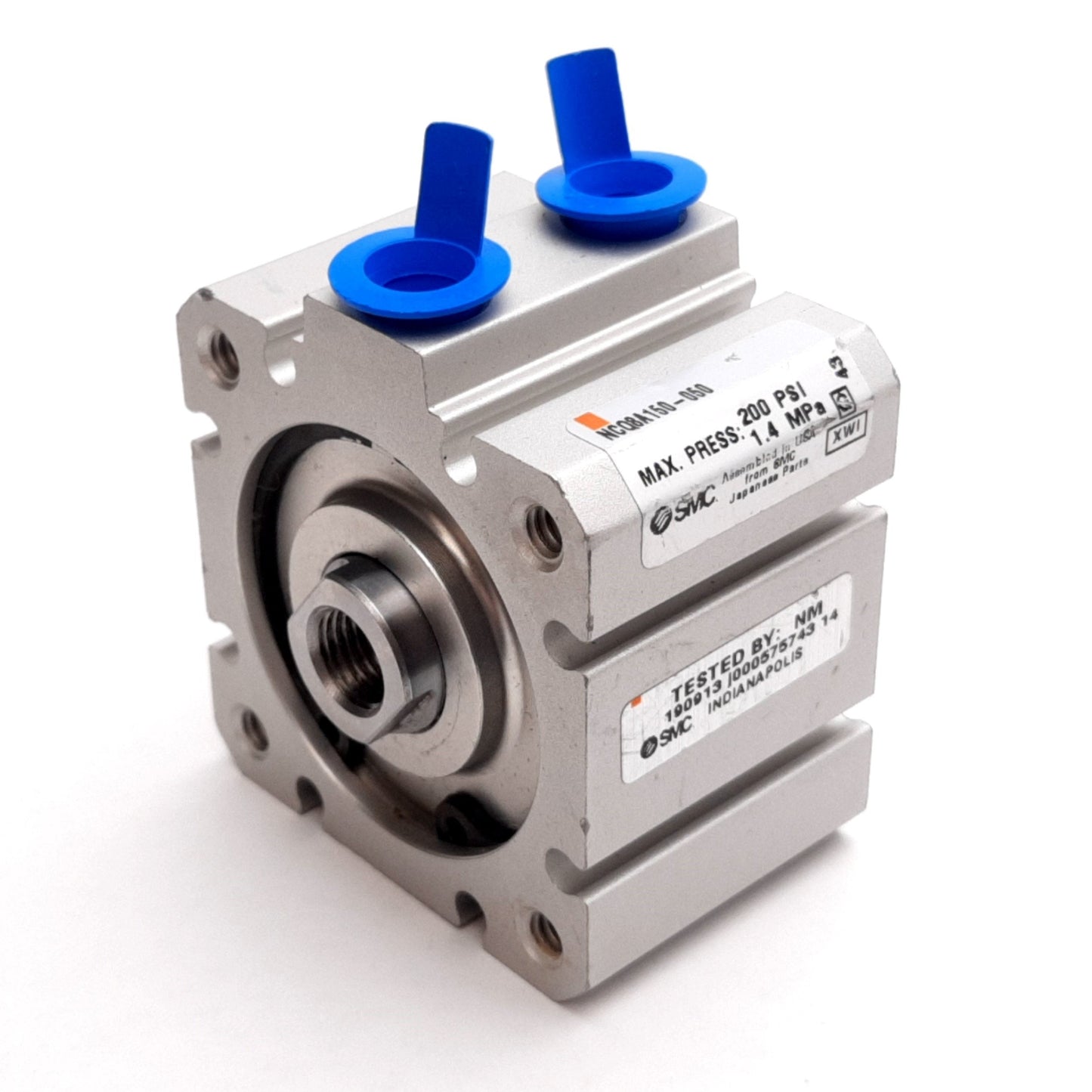 New SMC NCQ8A150-050 Compact Cylinder, Bore: 1.5", Stroke: 0.5", 200psi, 1/8" NPT