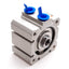New SMC NCQ8A150-050 Compact Cylinder, Bore: 1.5", Stroke: 0.5", 200psi, 1/8" NPT