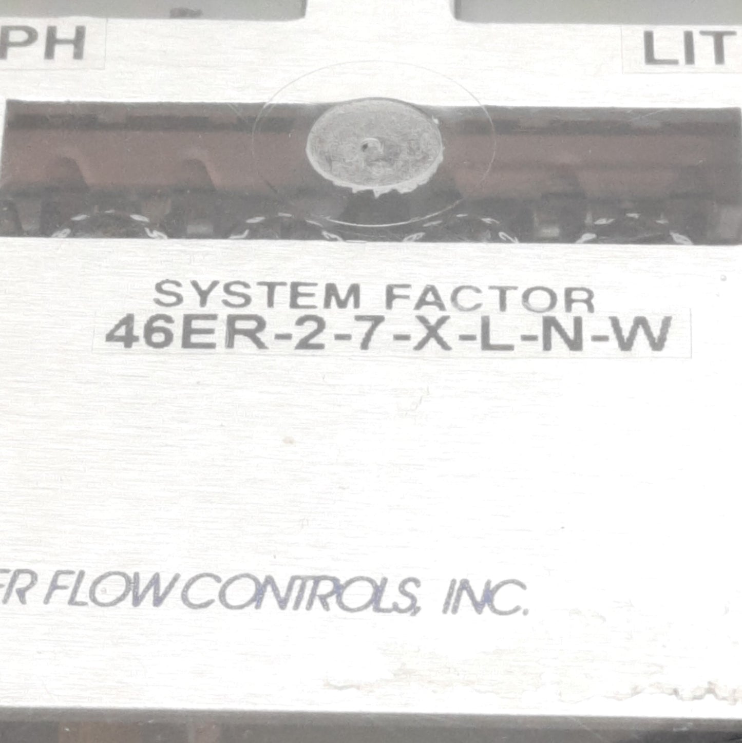 Used Hoffer Flow Controls 46ER-2-7-X-L-N-W Flow Totalizer, 8-30V DC, NPN Output