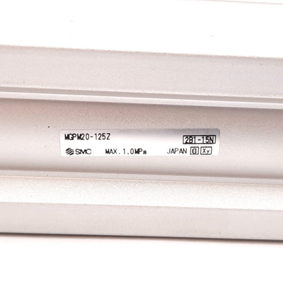 New SMC MGPM20-125Z Compact Guide Cylinder, Bore: 20mm, Stroke: 125mm, 1.0MPa, Rc1/8