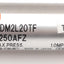 Used SMC CDM2L20TF-250AFZ Round Body Cylinder, 20mm Bore, 250mm Stroke, G1/8 Ports