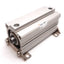 Used SMC CDQ2A50-100D Pneumatic Cylinder, Bore: 50mm, Stroke: 100mm, 1.0MPa, G1/4